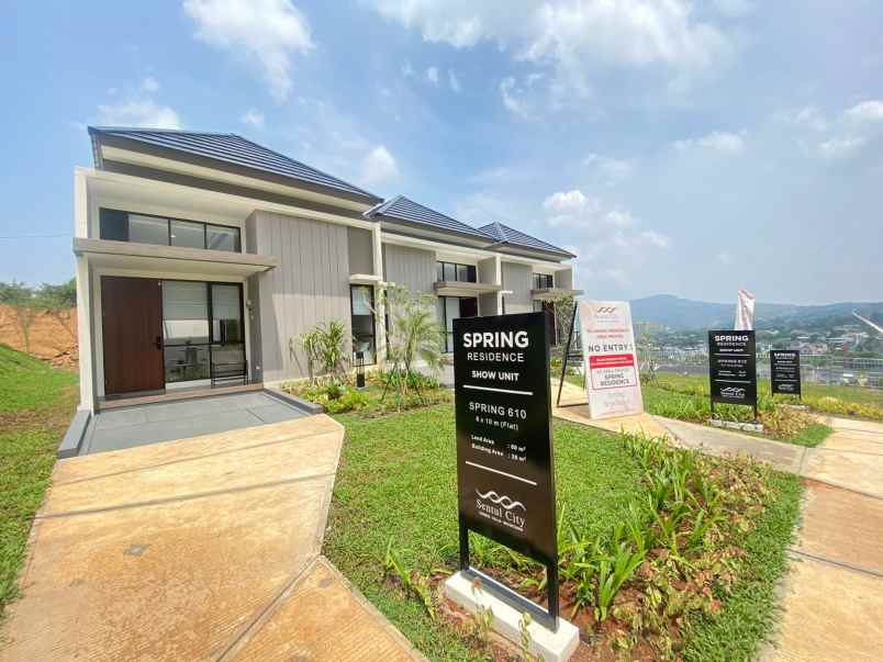dijual rumah jalan spring sentul city bogor