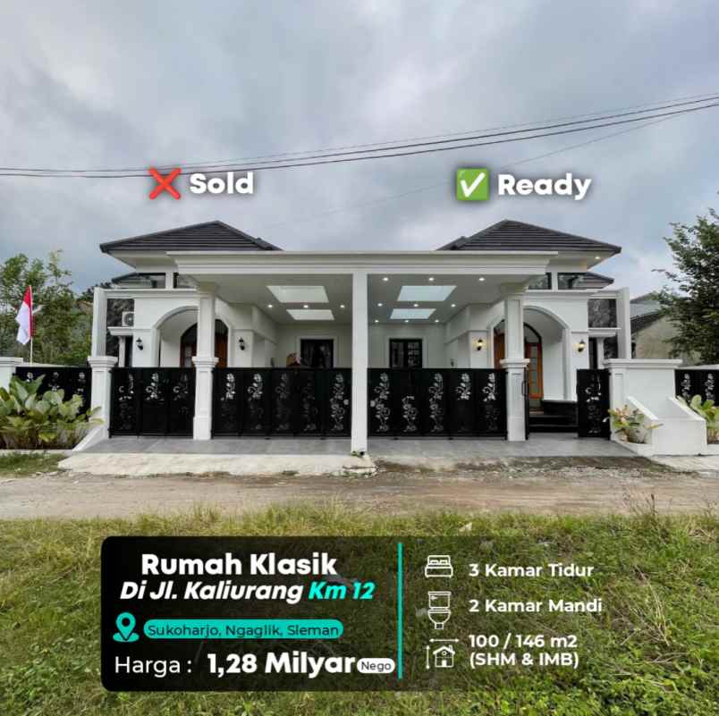 dijual rumah jl kaliurang km 12
