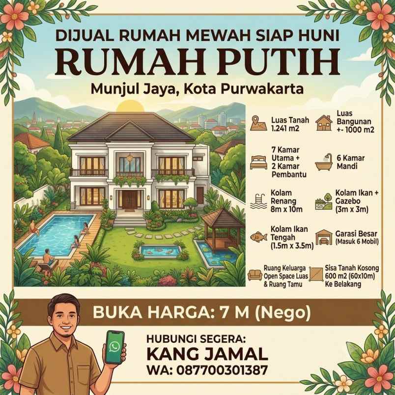 dijual rumah jl munjul jaya
