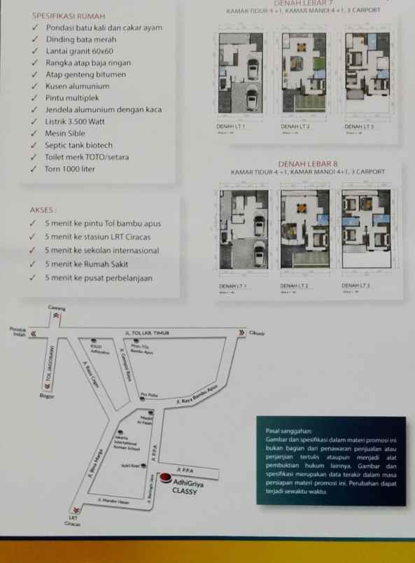 dijual rumah jl ppa kel bambu apus kec