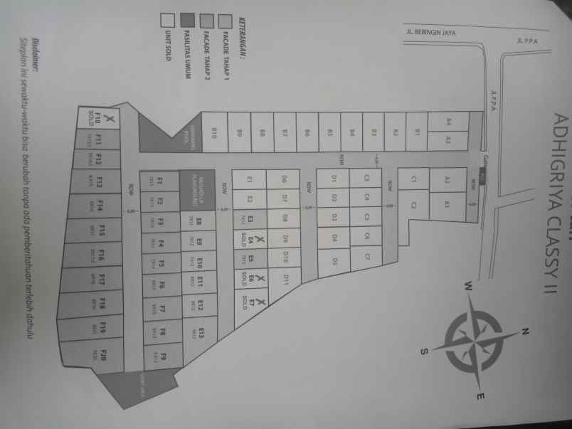 dijual rumah jl ppa kel bambu apus kec