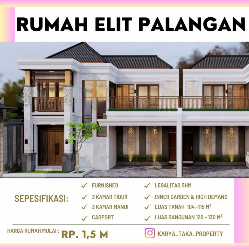 dijual rumah perumahan palagan sleman