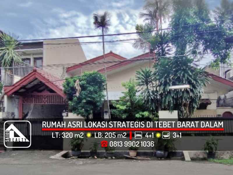 dijual rumah tebet barat jakarta selatan