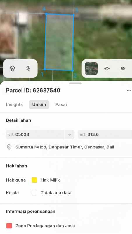 dijual tanah badak agung