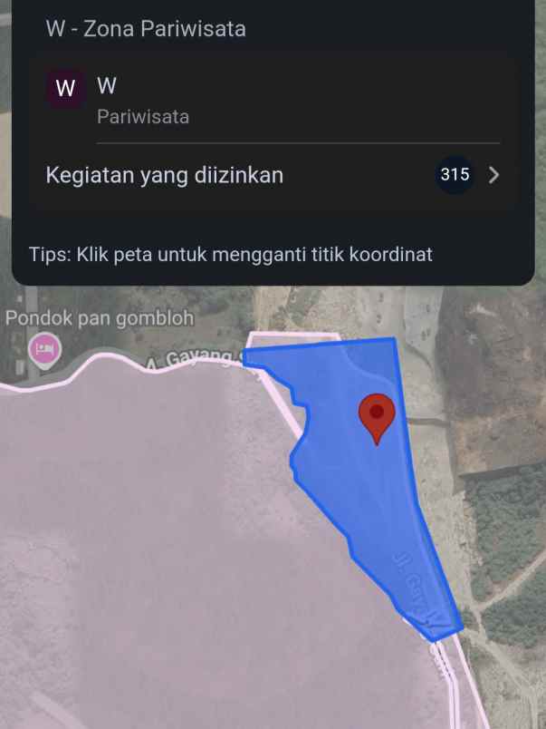 dijual tanah badak agung