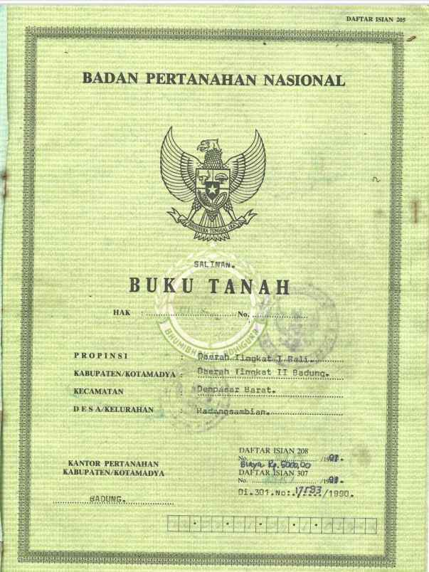dijual tanah buana raya
