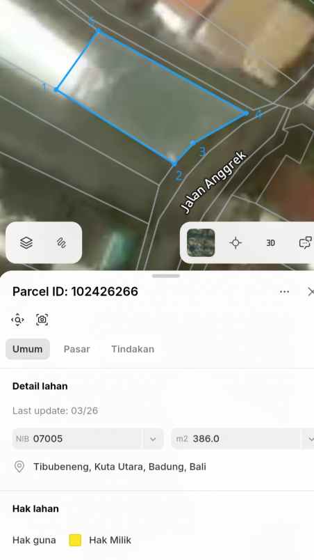 dijual tanah echo beach canggu