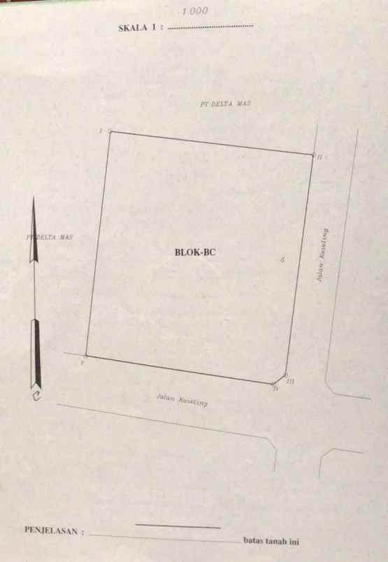 dijual tanah industri kawasan deltamas cikarang pusat
