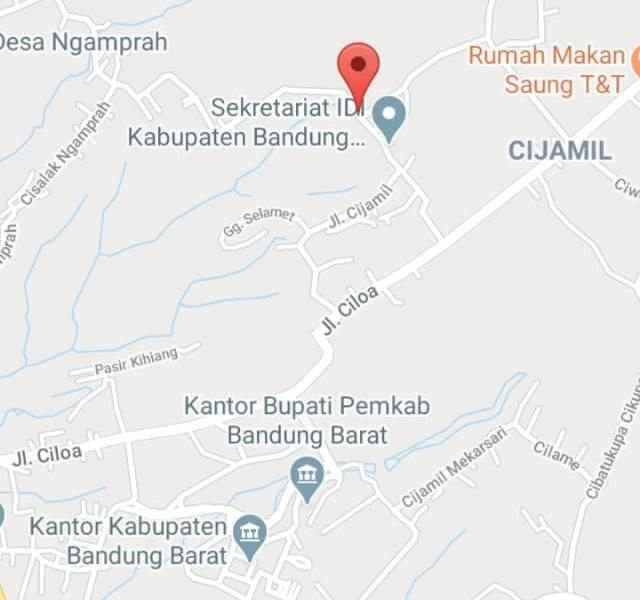 dijual tanah jalan cijamil mekarsari kp
