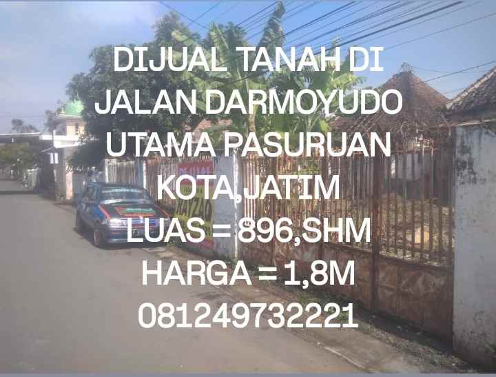 dijual tanah jalan darmoyudo utama