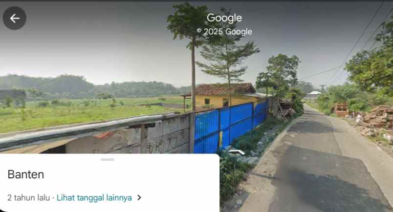 dijual tanah jalan desa pasir muncang