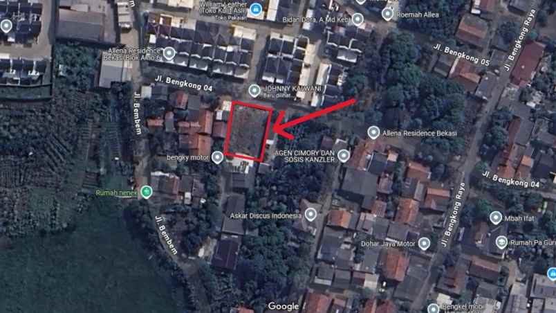 dijual tanah jl bengkong padurenan