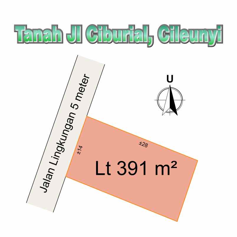 dijual tanah jl ciburial