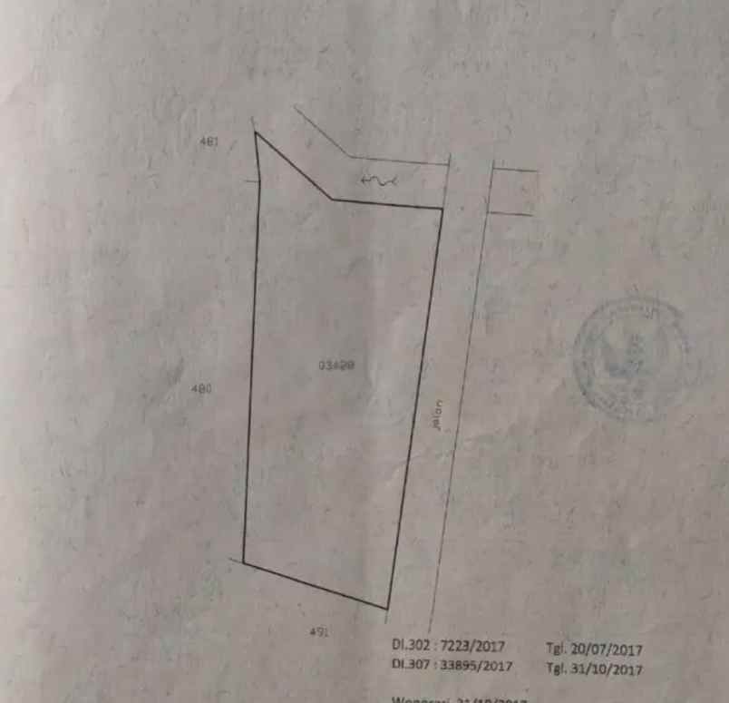 dijual tanah jl karangmojo semin gunung