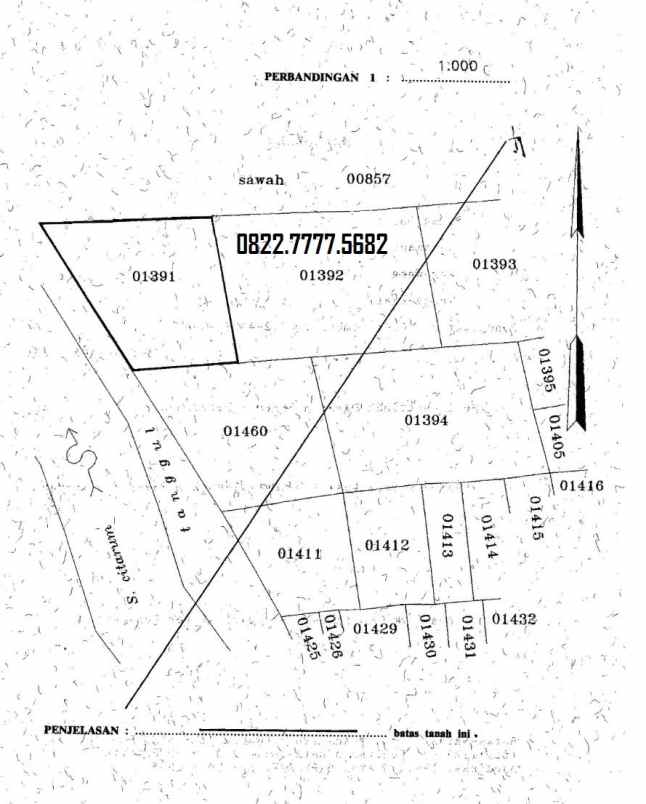 dijual tanah jl raya proklamasi km 3