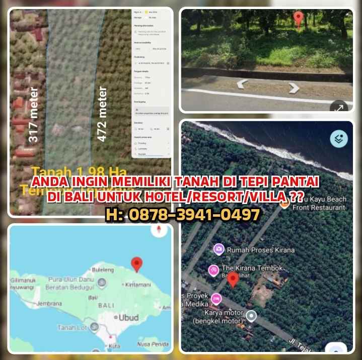 dijual tanah jl tejakula tianyar