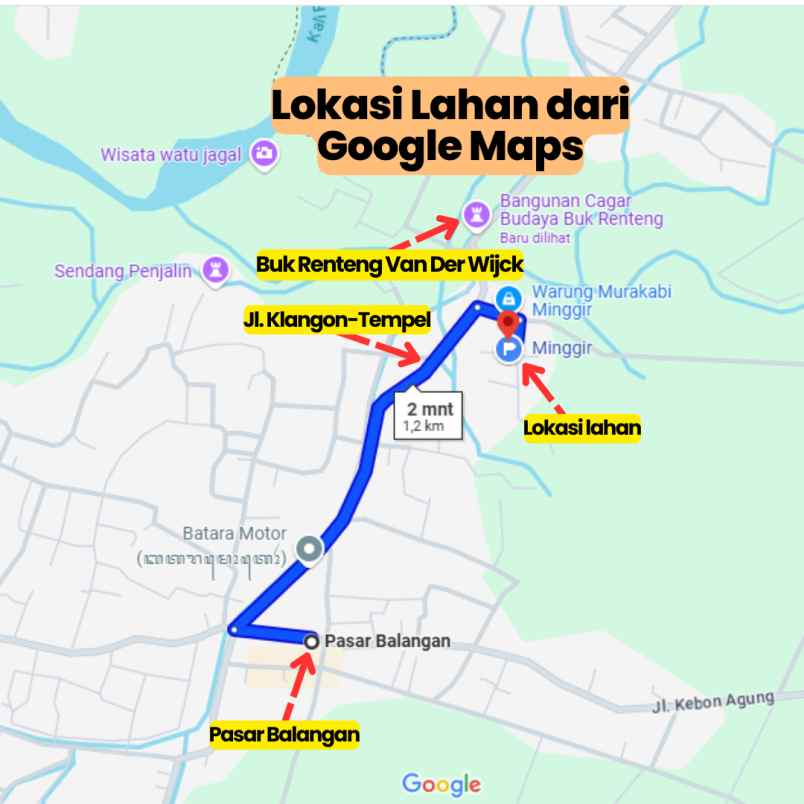 dijual tanah kedungprahu sendangrejo