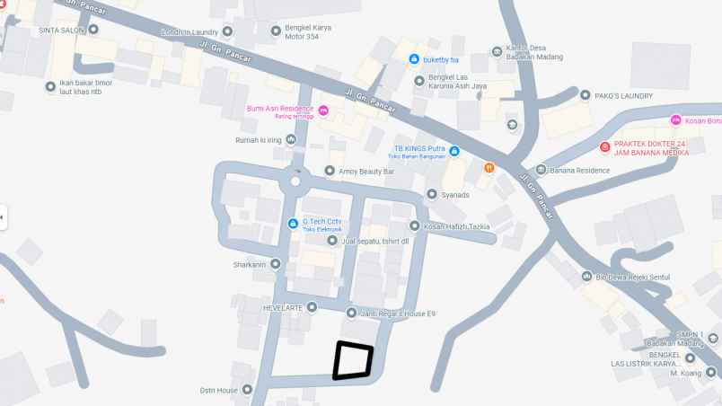 dijual tanah komplek perumahan bumi