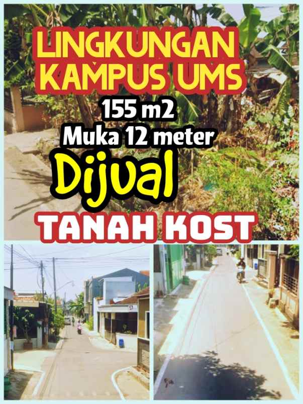 dijual tanah lingkungan kampus ums