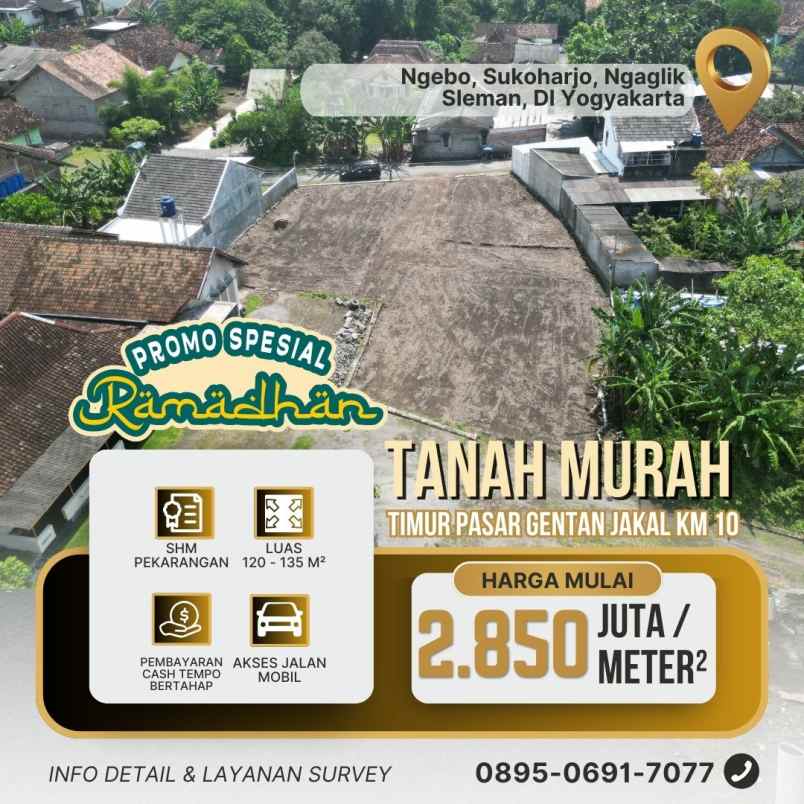 dijual tanah ngebo sukoharjo timur