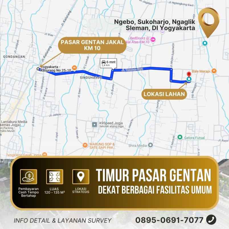 dijual tanah ngebo sukoharjo timur