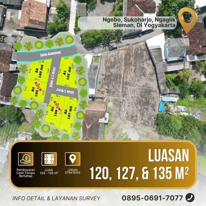 dijual tanah ngebo sukoharjo timur