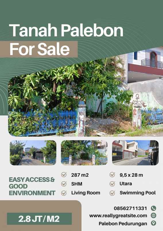 dijual tanah palebon