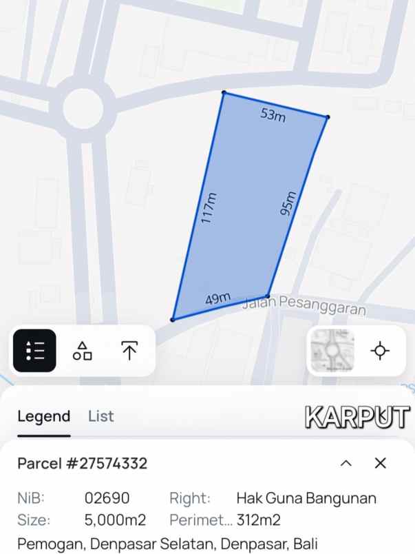 dijual tanah pesanggaran pemogan