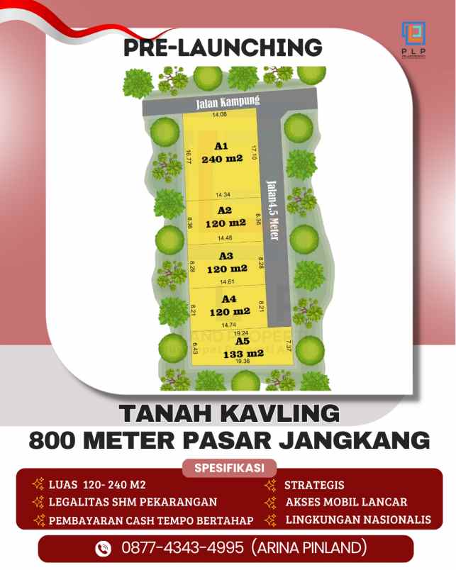 dijual tanah pondok wonolelo