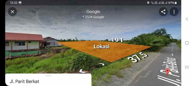 dijual tanah punggur besar parit berkat