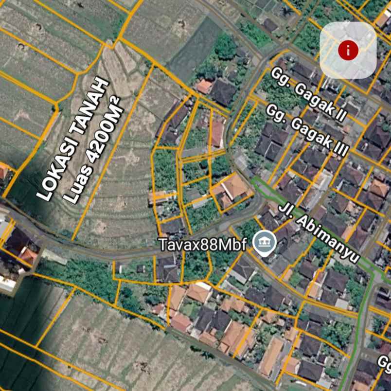 dijual tanah raya munggu kapal