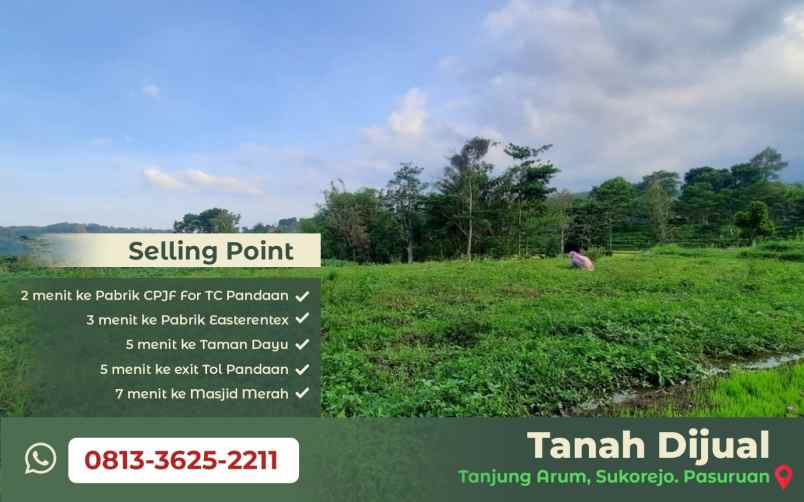 dijual tanah tanjungsari tanjungarum