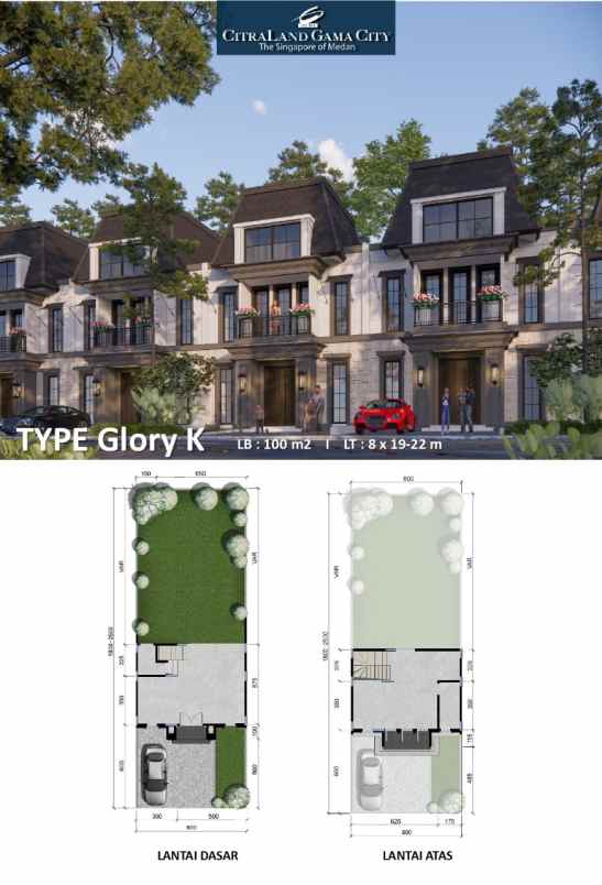 dijual villa citraland gama city