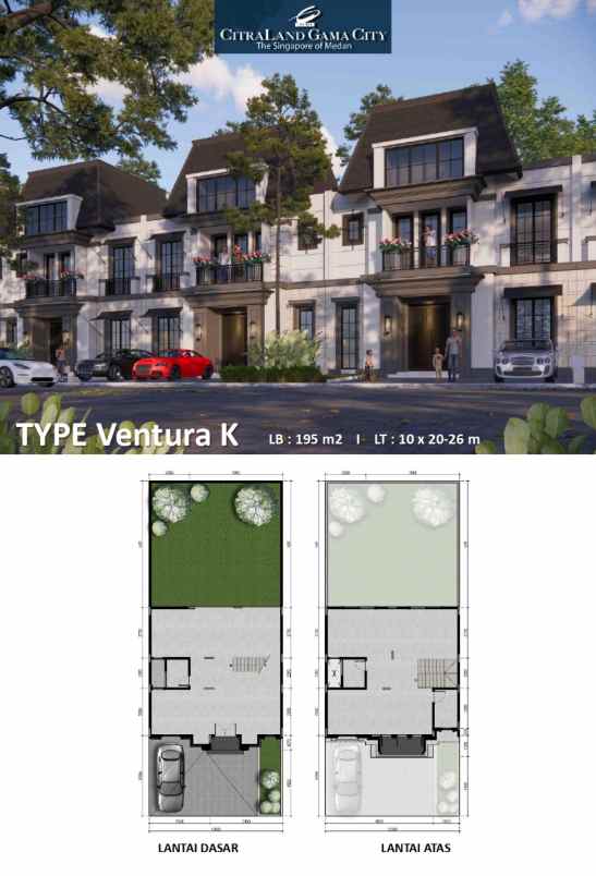 dijual villa citraland gama city