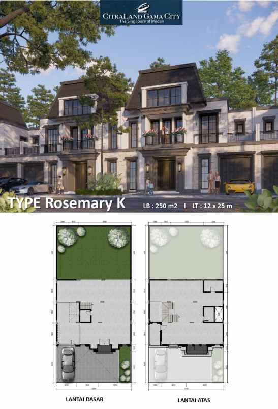 dijual villa citraland gama city