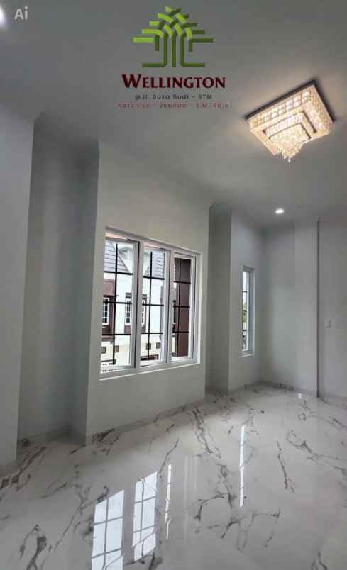 dijual villa jalan suka budi katamso