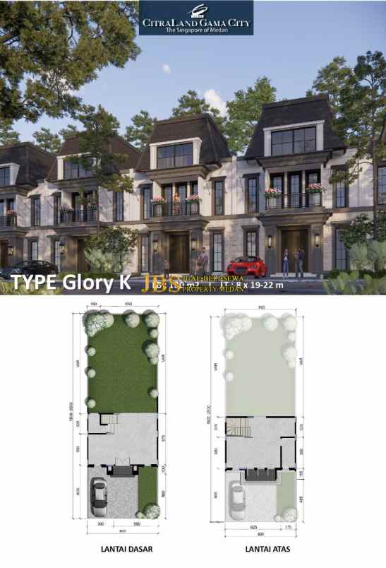 dijual villa komplek citraland gama