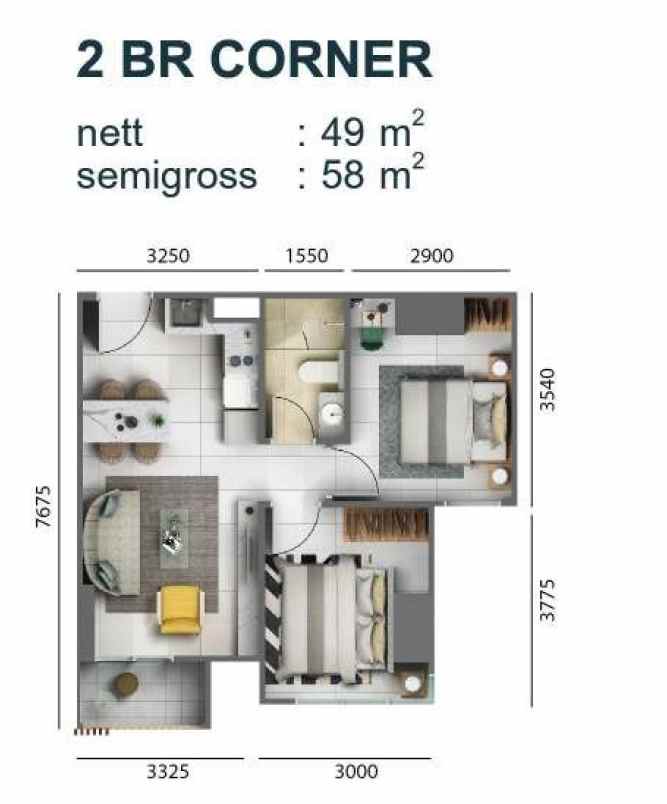 disewakan apartemen apartemen cleon park jgc