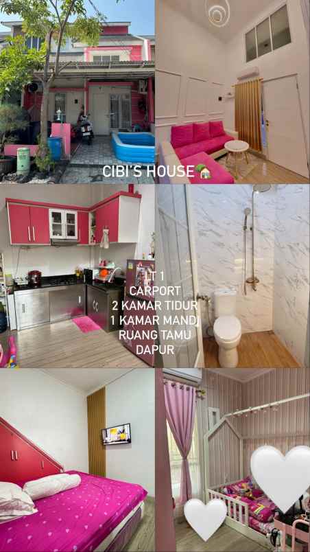 disewakan rumah grand pondok ungu jl