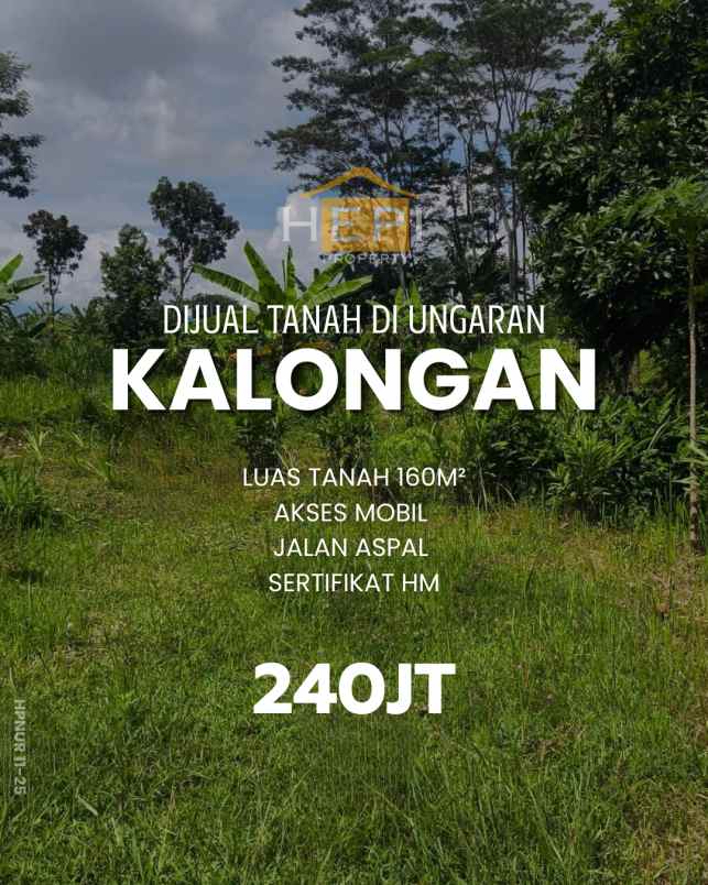 diual tanah di kalongan ungaran timur
