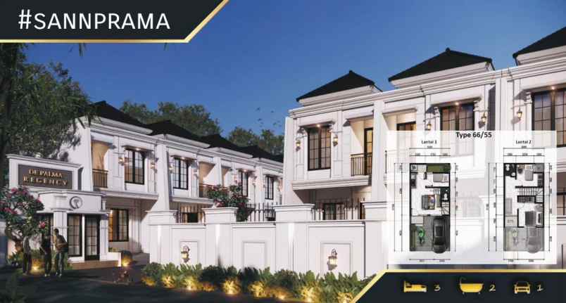 jual rumah murah 2 lantai di cipayung