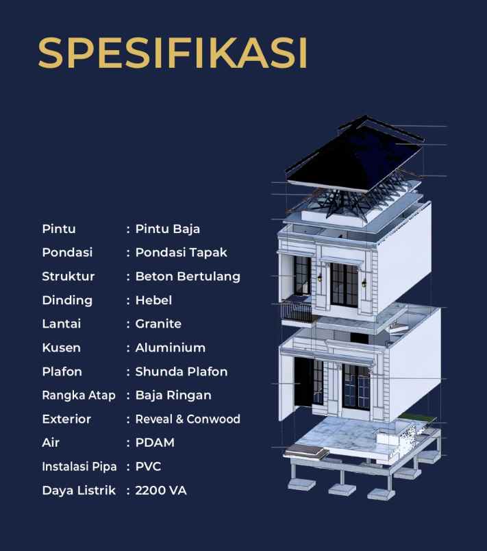 jual rumah murah 2 lantai di cipayung