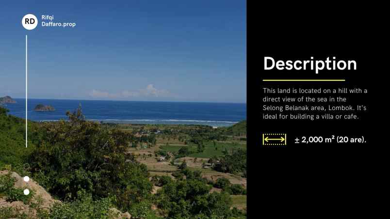 jual tanah lombok hill dan sea view