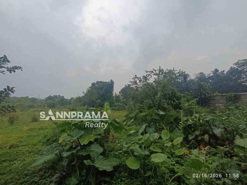 lahan emas 4 738m2 di pasir putih sawangan tanah datar