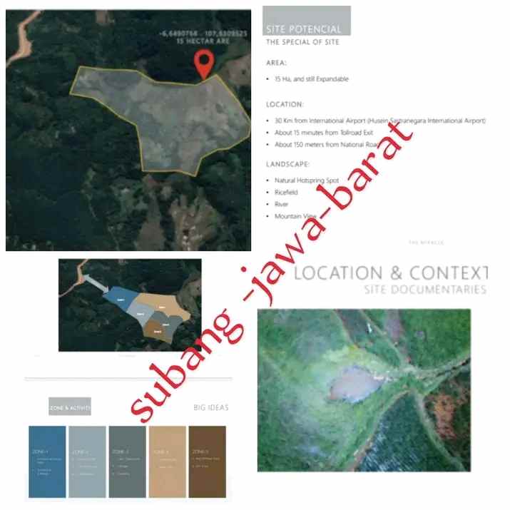 lahan punya sumber mata air panas subang jawa barat