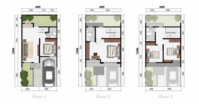 rumah di casa cardin cluster baru quiin