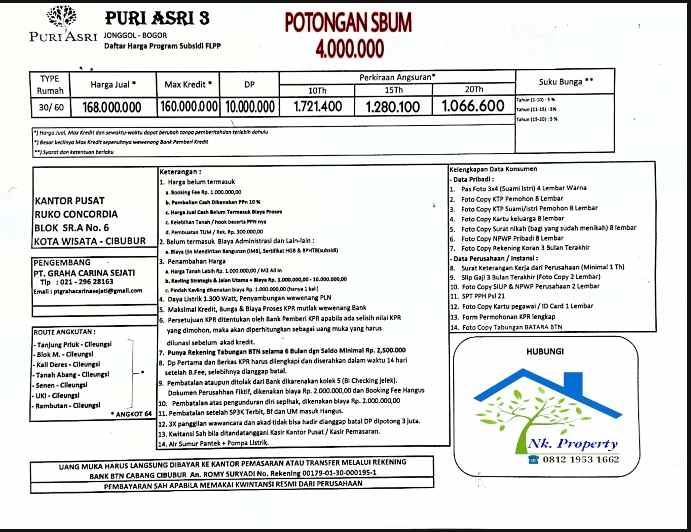 rumah jln raya alternatif