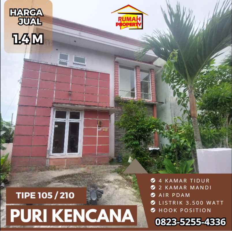 rumah modern bertingkat di puri kencana balikpapan