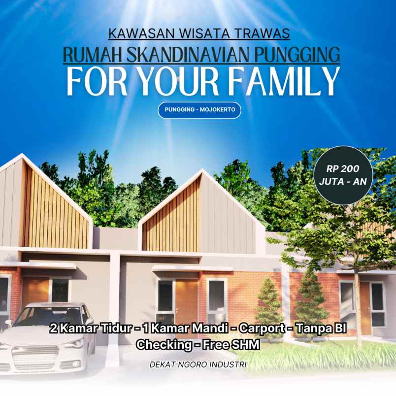 rumah pungging kawasan industri dan wisata trawas