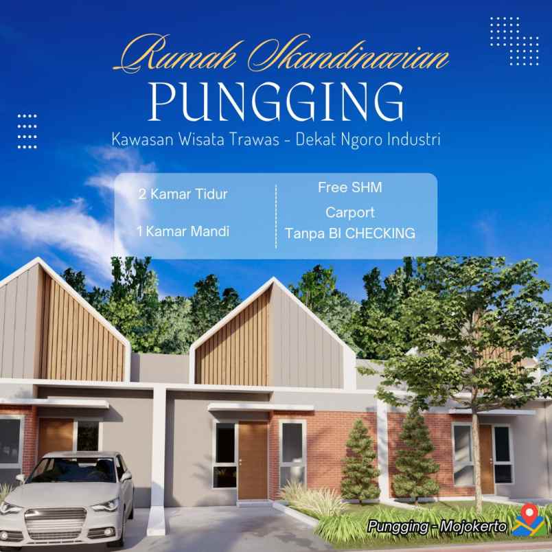 rumah pungging mojokerto free shm